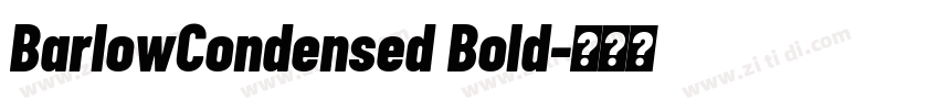 BarlowCondensed Bold字体转换